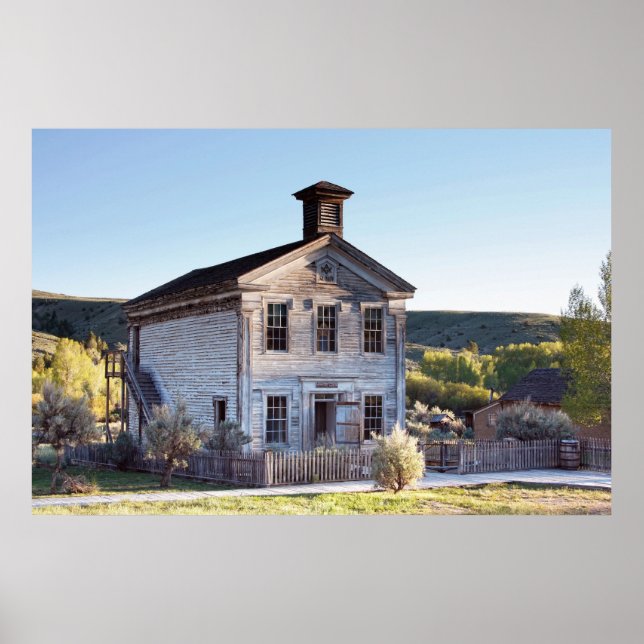 PÓSTER ANTIGUO LODGE MASÓNICO Y SHOOLHOGE (Frente)