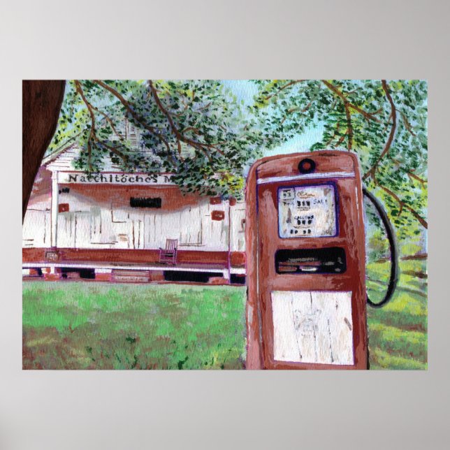 Póster Antiguo mercado de natchitoches (Frente)