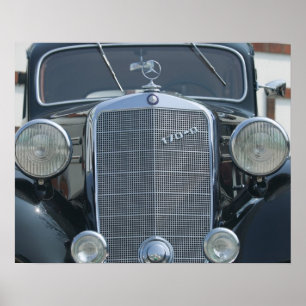 Póster antiguo mercedes 2
