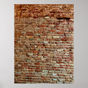 Póster Antiguo muro texturado de ladrillo de Lal Killa
