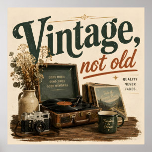 Póster Antiguo no viejo