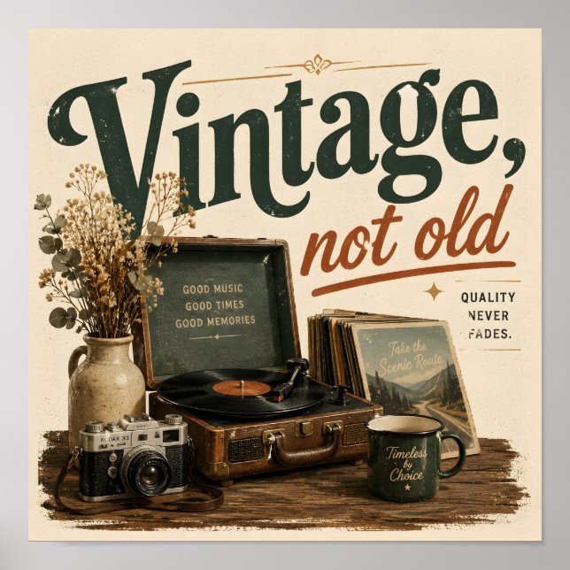 Póster Antiguo no viejo (Frente)