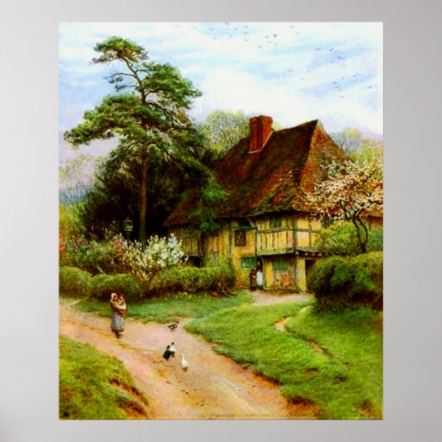 Póster Antiguo Poster de campo inglés (Frente)