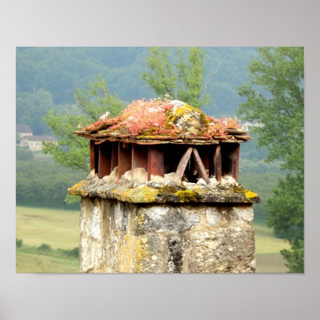 Póster Antiguo Poster de Chimeneas de Francia (Frente)