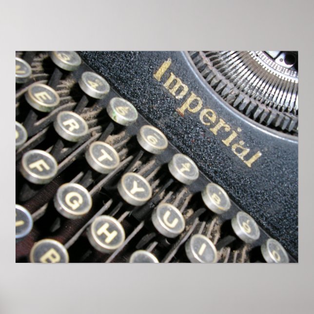 Póster Antiguo Poster de la máquina de escribir imperial (Frente)