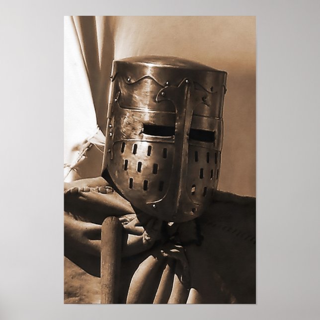 Póster antiguo poster de máscara medieval (Frente)