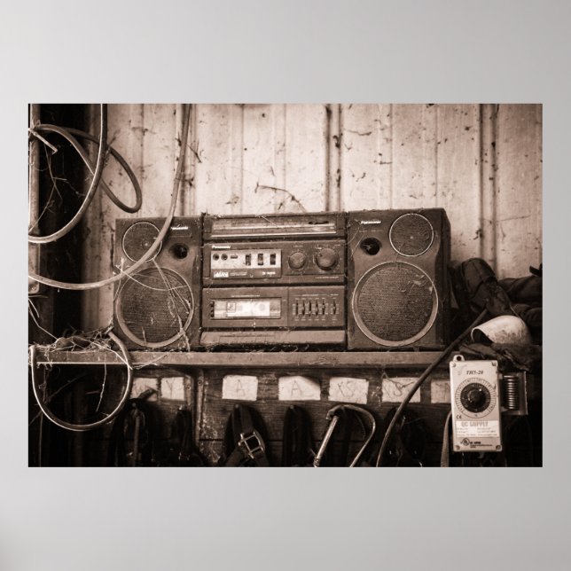 Póster Antiguo Poster de Radio Retro (Frente)