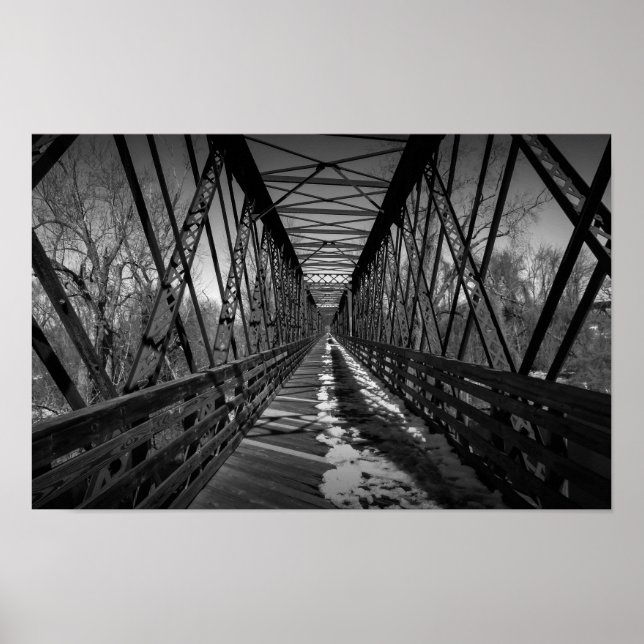 Póster Antiguo puente ferroviario (Frente)