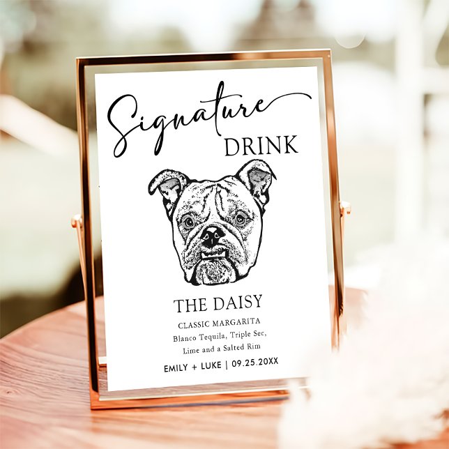 Póster Antiguo Rótulo de bebida Boda de Bulldog inglés (Subido por el creador)