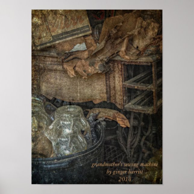 Póster Antiguo y agitado (Frente)