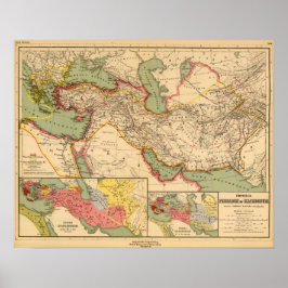 Póster Antiguos imperios mundiales de persas, macedonios