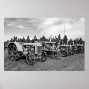 Póster Antiguos Tractores