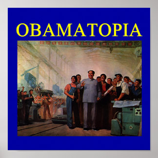 Póster antiliberal de obama