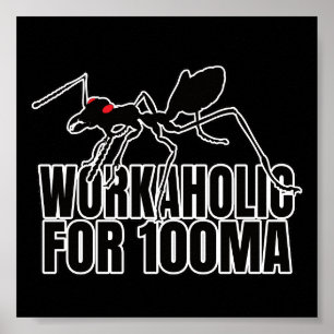 Póster Antillas Critter Workaholic - Entomology Geek