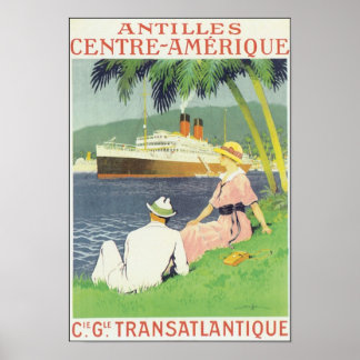 Póster Antilles Centre-Amerique