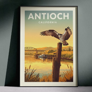 Póster Antioch California Vintage