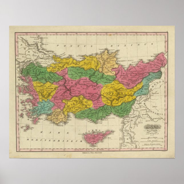 Póster Antiqua menor de Asia (Frente)