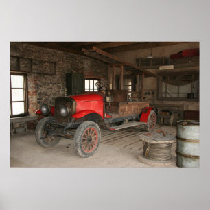 Póster Antique fire-engine