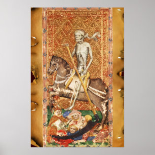 PÓSTER ANTIQUE RENAISSANCE TAROTS 13 / MUERTE
