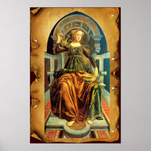 PÓSTER ANTIQUE RENAISSANCE TAROTS 14 / TEMPERANCE