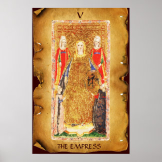 PÓSTER ANTIQUE RENAISSANCE TAROTS 5 / THE EMPRESS