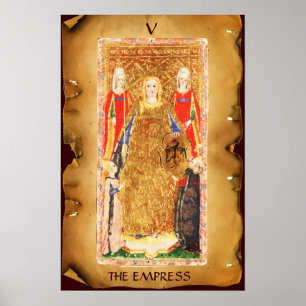 PÓSTER ANTIQUE RENAISSANCE TAROTS 5 / THE EMPRESS
