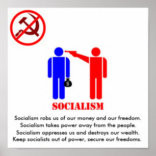 Póster Antisocialismo