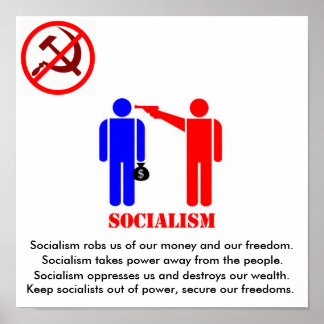 Póster Antisocialismo