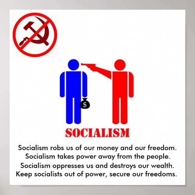 Póster Antisocialismo (Frente)