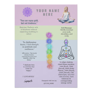 Póster antistress relax calm serenity yoga zen