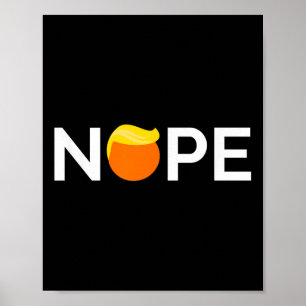 Póster Antitrump - No, regalo para la gente contra Trump