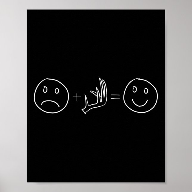 Póster Antler For Deer And Elk Shed Hunters Regalo. (Frente)