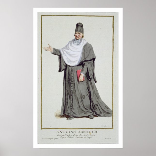 Póster Antoine Arnauld (1612-94) de "Receuil des Estamp" (Frente)