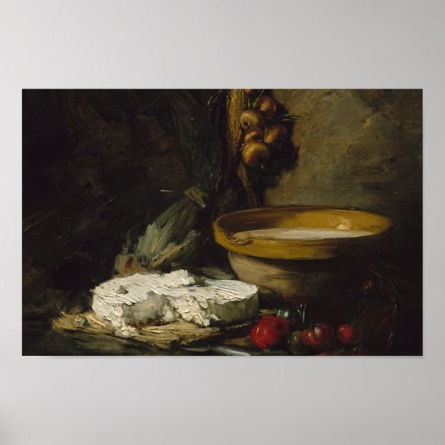Póster Antoine Vollon - Vida fija con queso (Frente)