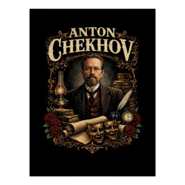 Póster Antón Chéjov