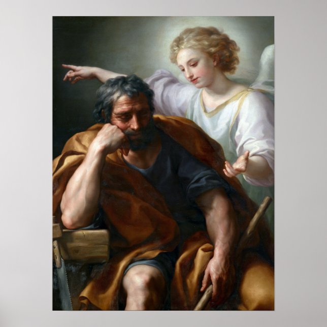 Póster Anton Raphael Mengs El sueño de San José (Frente)