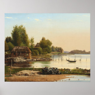 Póster Anton Thorenfeld - Paisaje en Svendborg Sund