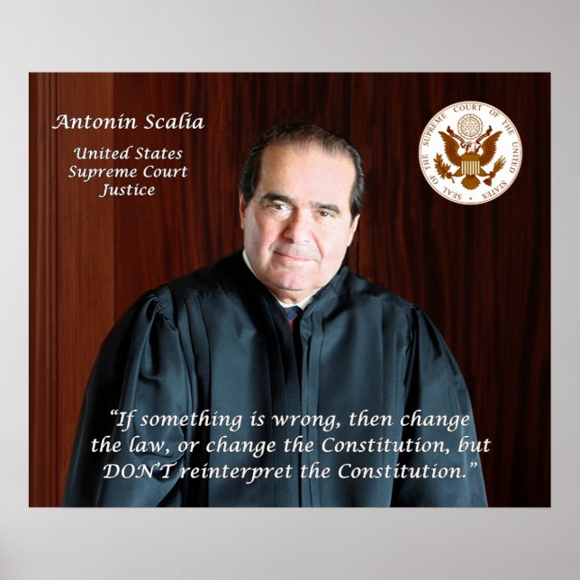Póster Antonin Scalia (Frente)