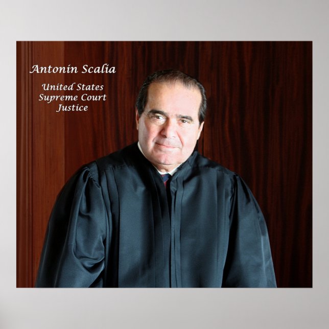 Póster Antonin Scalia, juez del Tribunal Supremo de los E (Frente)