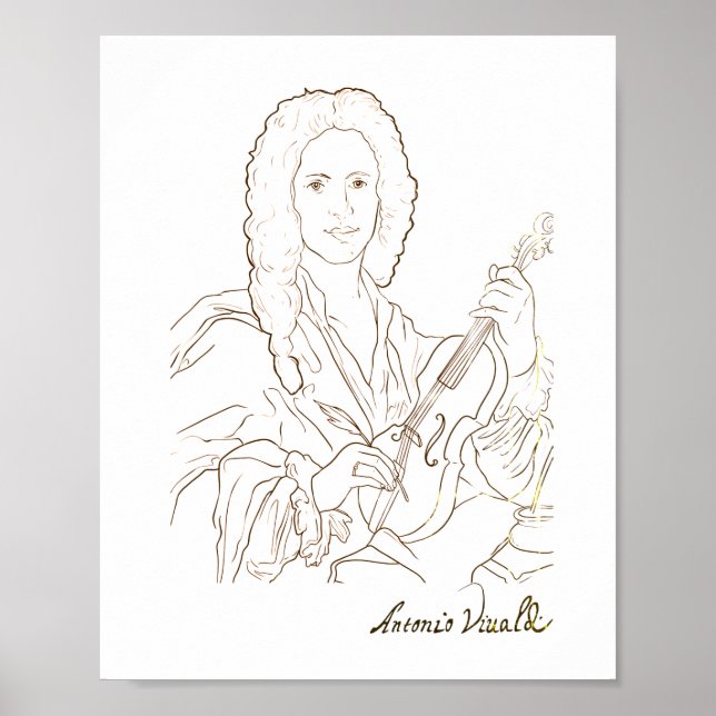 Póster Antonio Vivaldi (Frente)