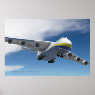 Póster Antonov An-225 Mriya: 3D Aviation Art Print