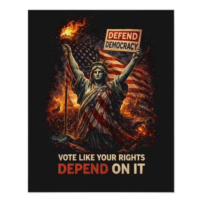 Póster Antorcha de la Democracia (Anverso)