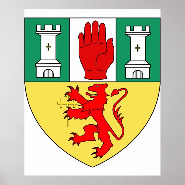 Póster Antrim arms, Ireland (Frente)