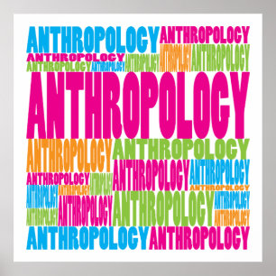 Póster Antropología colorida