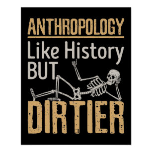 Póster Antropología como la historia pero sucia