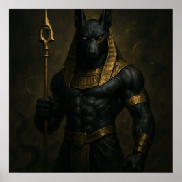 Póster Anubis Antiguo Poster de Dios Egipcio