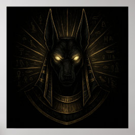 Póster Anubis Dios de la Vida Posterior - Mitología Egipc