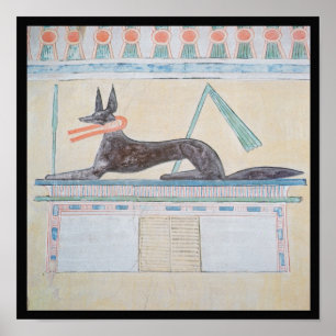 Póster Anubis, dios egipcio de los muertos