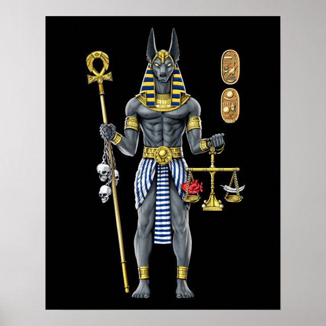 Póster Anubis Egyptian Mythology God (Frente)