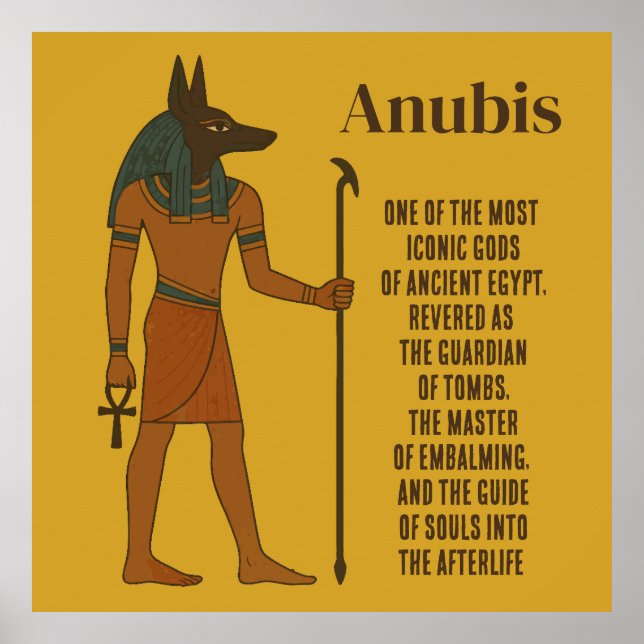Póster Anubis - Historia del Antiguo Egipto (Frente)